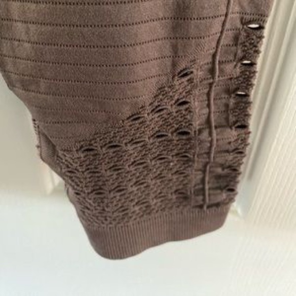 Gymshark Brown High-Waist Leggings with Lace Ankles - Picture 5 of 9